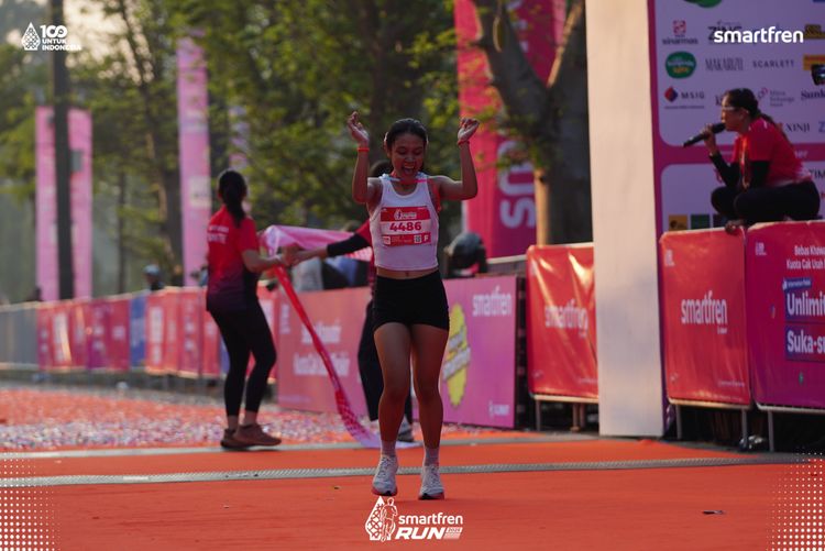 Race photo from Smartfren Run 2025 
