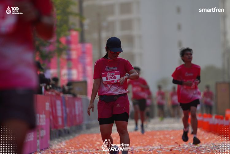 Race photo from Smartfren Run 2025 