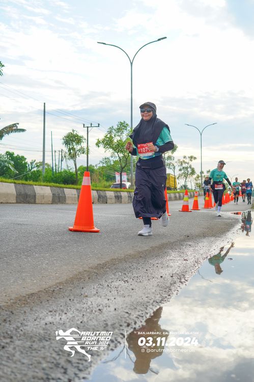 Race photo from Arutmin Borneo Run 2024