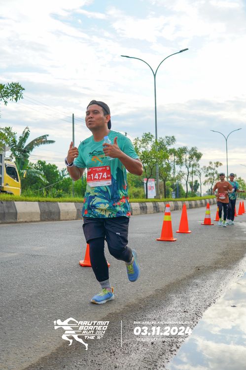 Race photo from Arutmin Borneo Run 2024
