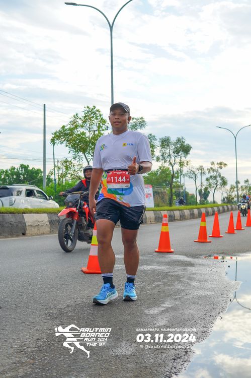 Race photo from Arutmin Borneo Run 2024