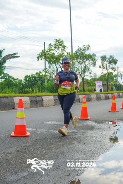 Race photo from Arutmin Borneo Run 2024