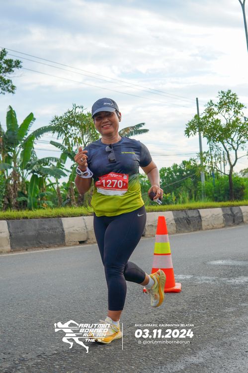 Race photo from Arutmin Borneo Run 2024