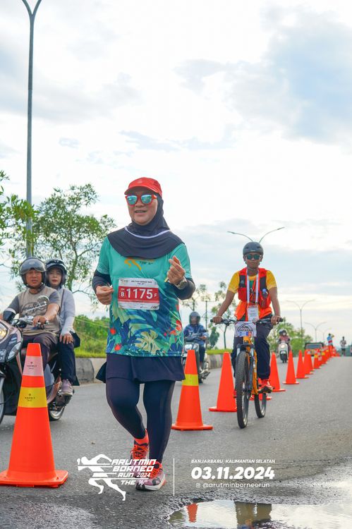 Race photo from Arutmin Borneo Run 2024