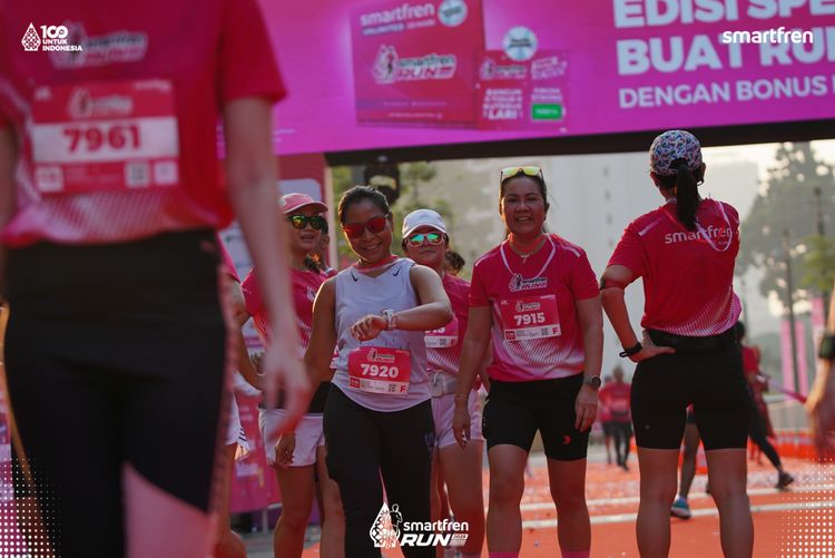 Race photo from Smartfren Run 2025 