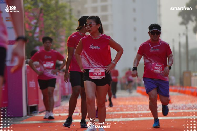 Race photo from Smartfren Run 2025 