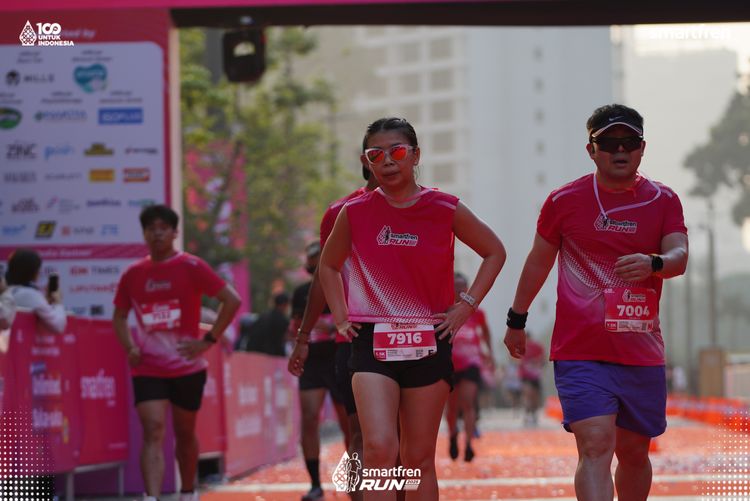 Race photo from Smartfren Run 2025 