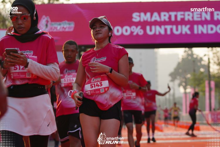 Race photo from Smartfren Run 2025 