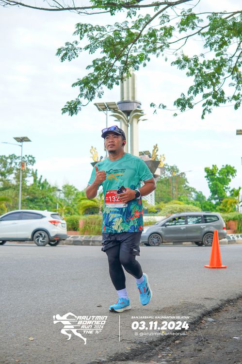 Race photo from Arutmin Borneo Run 2024
