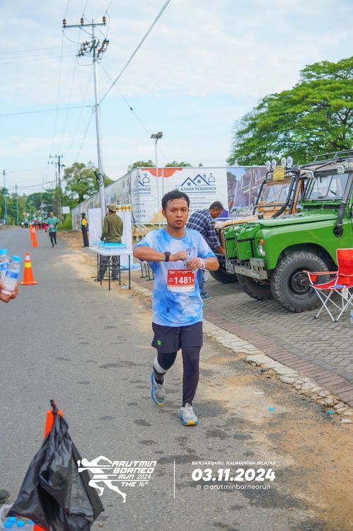 Race photo from Arutmin Borneo Run 2024