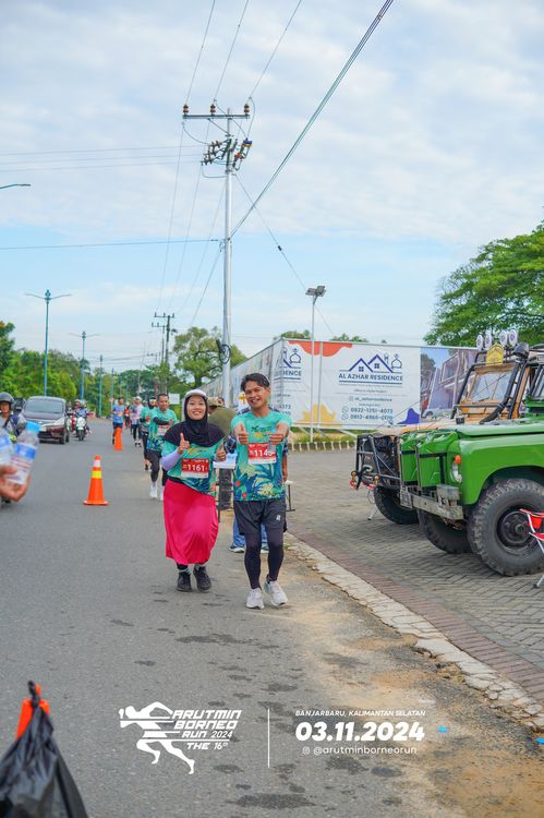 Race photo from Arutmin Borneo Run 2024