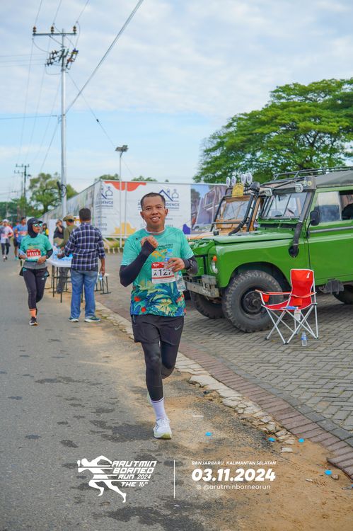 Race photo from Arutmin Borneo Run 2024