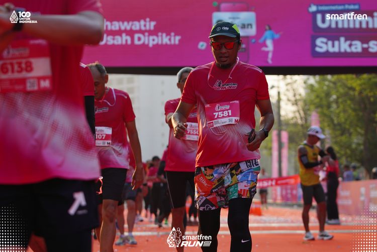 Race photo from Smartfren Run 2025 