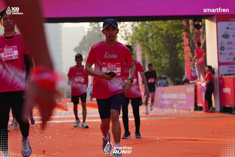 Race photo from Smartfren Run 2025 