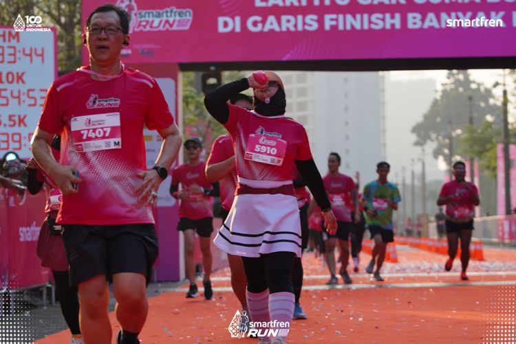 Race photo from Smartfren Run 2025 