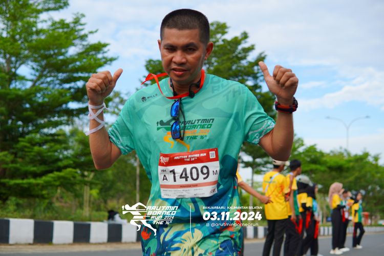 Race photo from Arutmin Borneo Run 2024