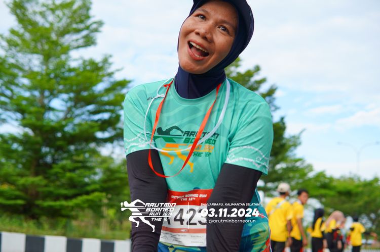 Race photo from Arutmin Borneo Run 2024
