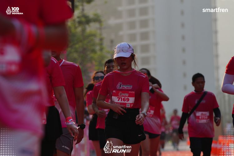 Race photo from Smartfren Run 2025 