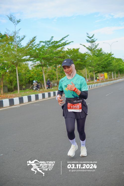 Race photo from Arutmin Borneo Run 2024