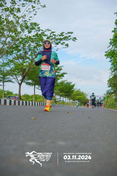 Race photo from Arutmin Borneo Run 2024