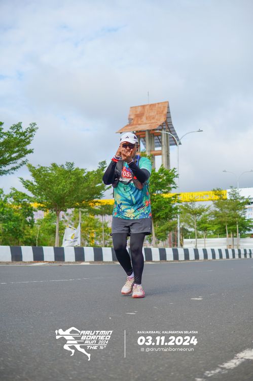 Race photo from Arutmin Borneo Run 2024