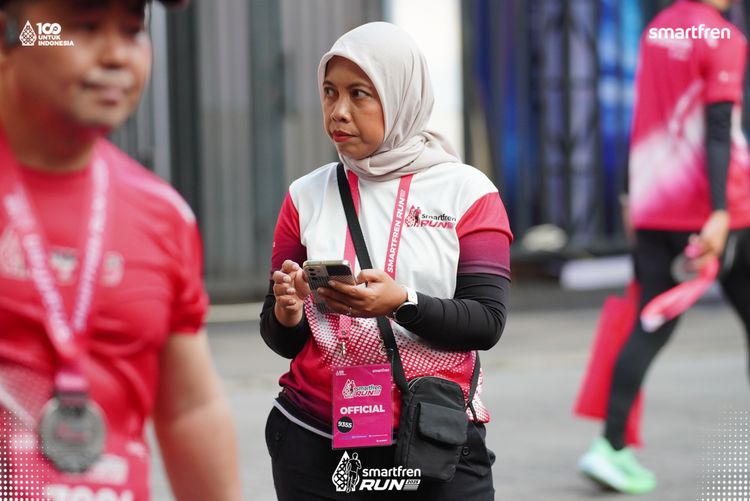 Race photo from Smartfren Run 2025 
