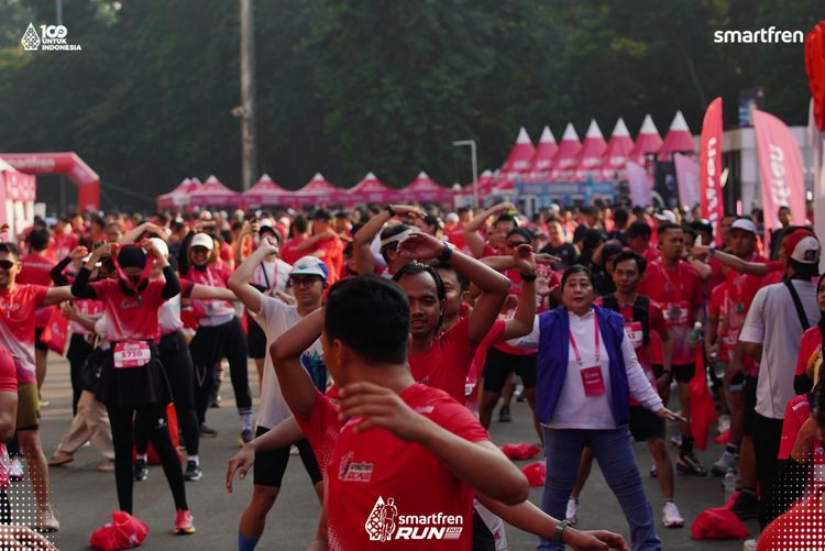 Race photo from Smartfren Run 2025 