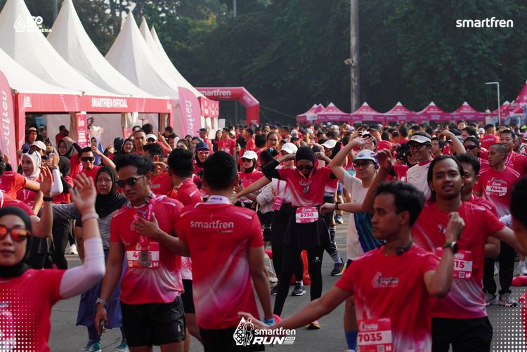 Race photo from Smartfren Run 2025 