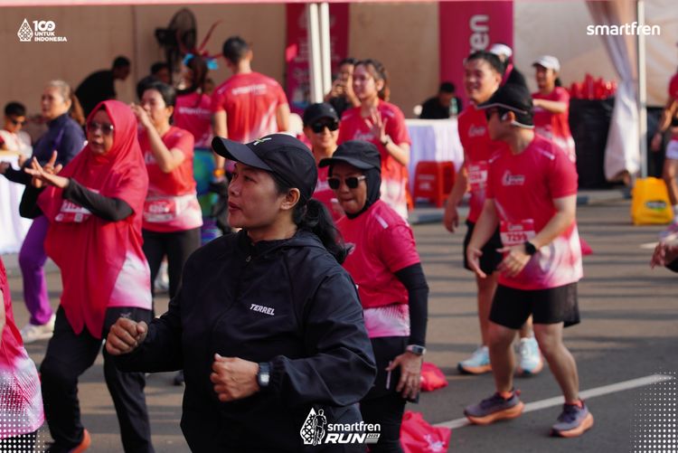 Race photo from Smartfren Run 2025 