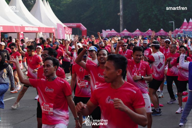 Race photo from Smartfren Run 2025 