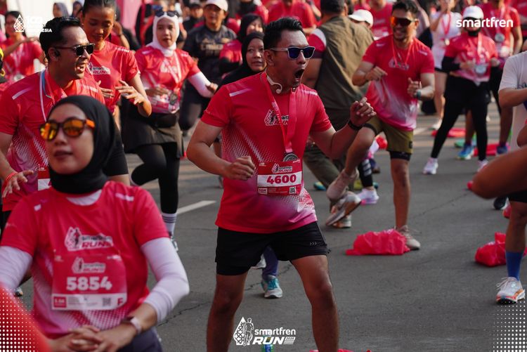 Race photo from Smartfren Run 2025 