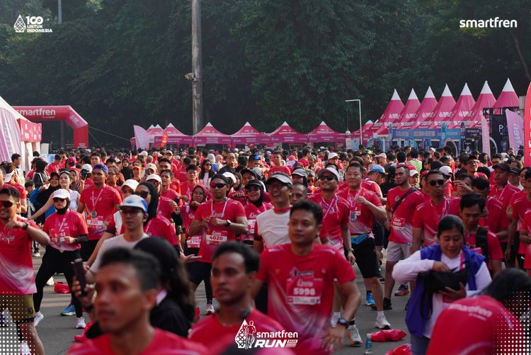 Race photo from Smartfren Run 2025 