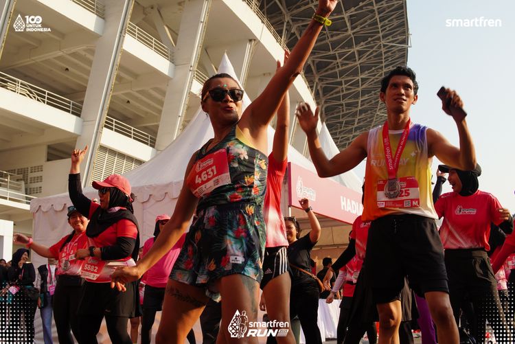 Race photo from Smartfren Run 2025 