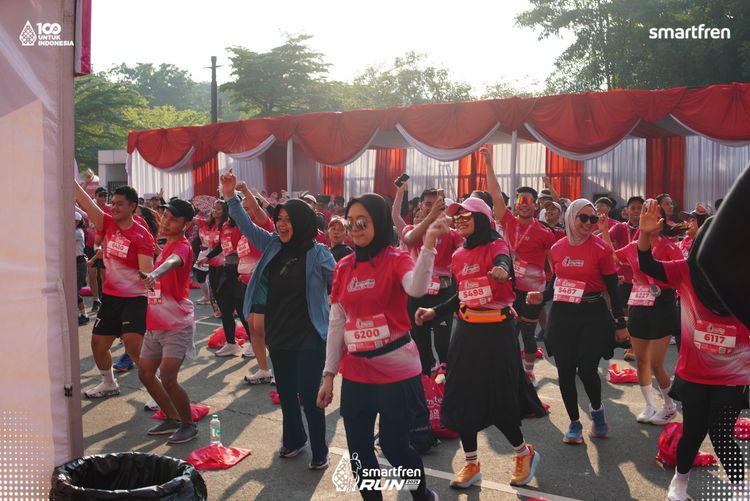 Race photo from Smartfren Run 2025 