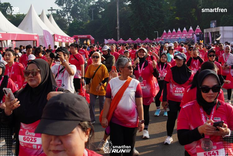 Race photo from Smartfren Run 2025 