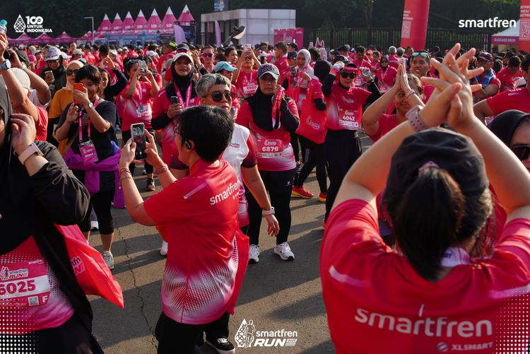 Race photo from Smartfren Run 2025 