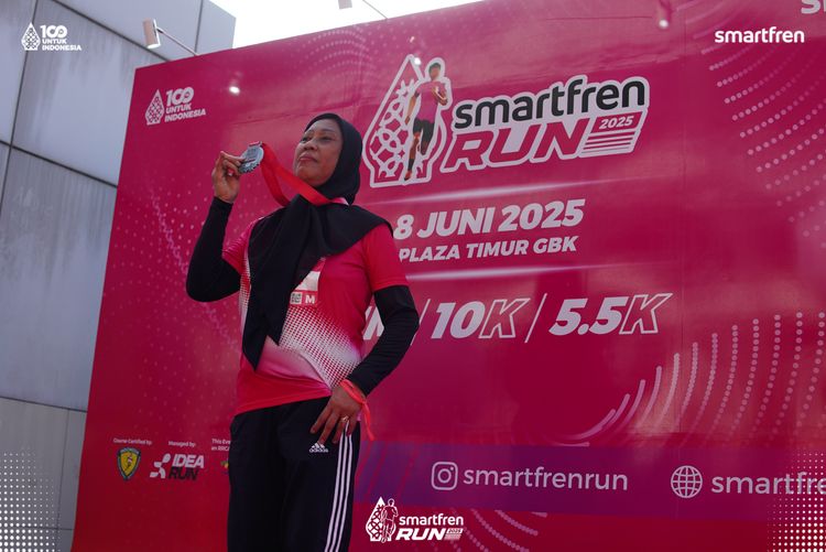 Race photo from Smartfren Run 2025 