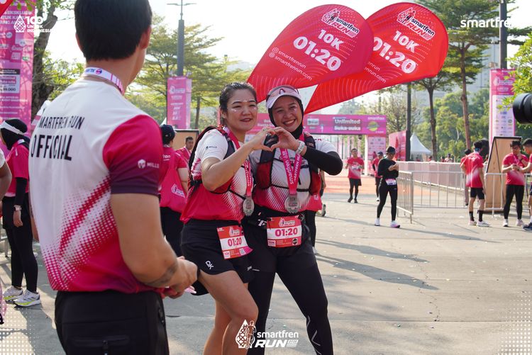 Race photo from Smartfren Run 2025 