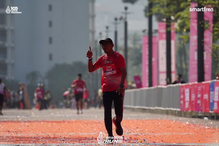 Race photo from Smartfren Run 2025 
