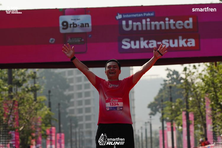 Race photo from Smartfren Run 2025 