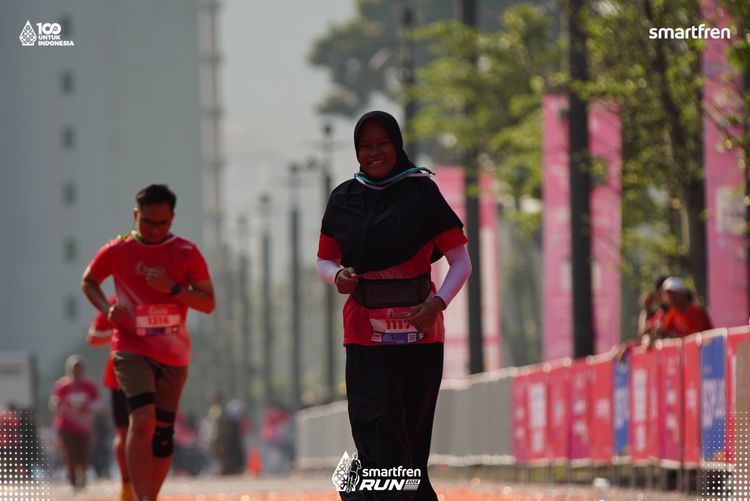 Race photo from Smartfren Run 2025 