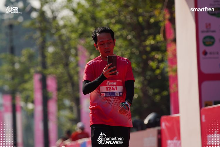 Race photo from Smartfren Run 2025 