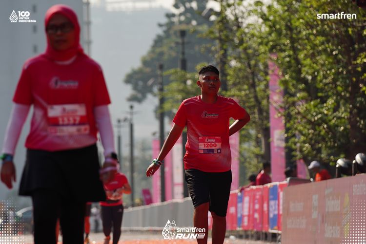 Race photo from Smartfren Run 2025 