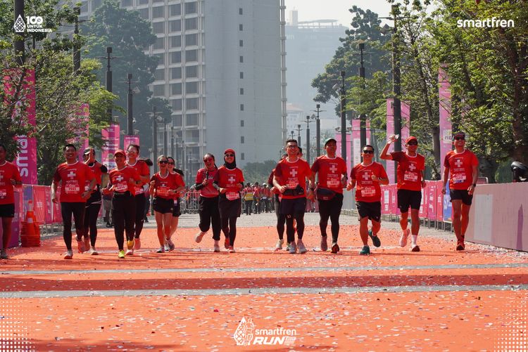 Race photo from Smartfren Run 2025 