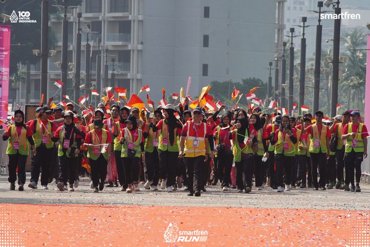 Race photo from Smartfren Run 2025 