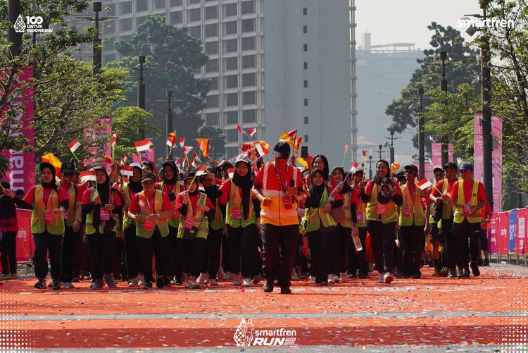 Race photo from Smartfren Run 2025 
