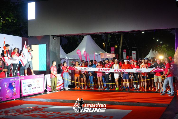 Race photo from Smartfren Run 2024