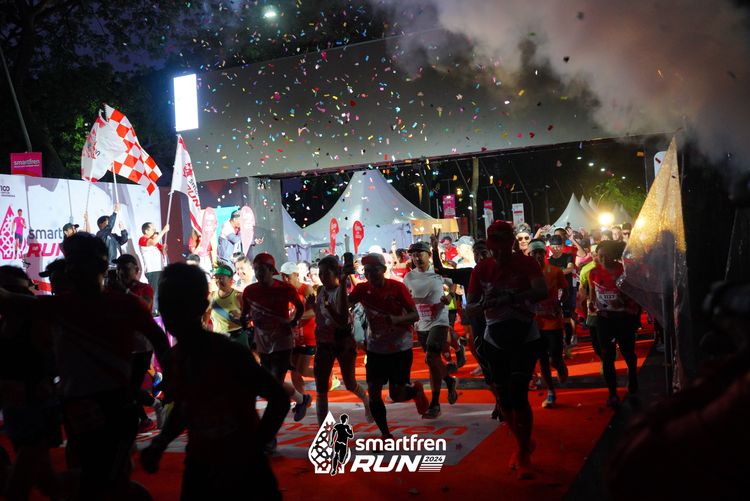 Race photo from Smartfren Run 2024