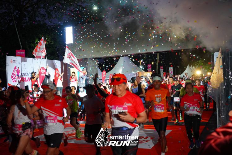 Race photo from Smartfren Run 2024