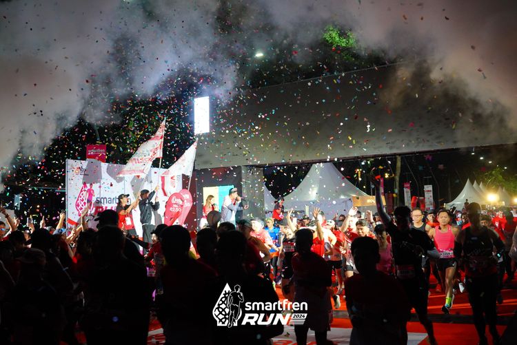 Race photo from Smartfren Run 2024
